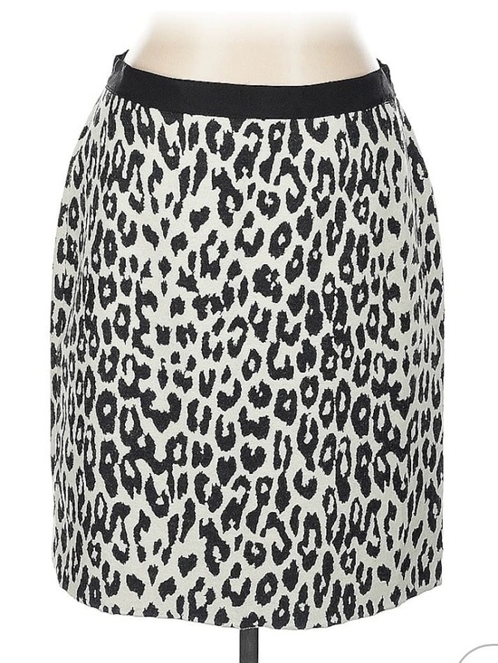 Ann Taylor Dresses & Skirts - Ann Taylor Black and White Leopard Pencil Skirt